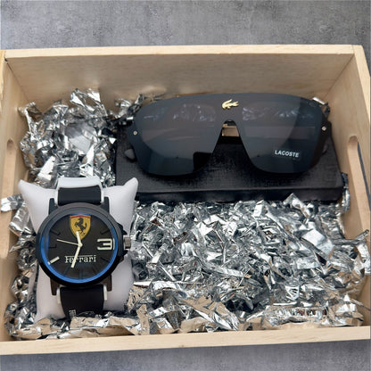 COMBO RELOJ FERRARI + GAFAS