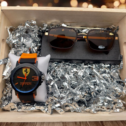 COMBO RELOJ FERRARI + GAFAS